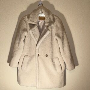 BearPaw Women's Elegant Cream Teddy Jacket